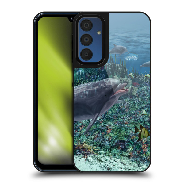 Simone Gatterwe Dolphins Reef Play Gel Armour Case For Samsung Galaxy A15