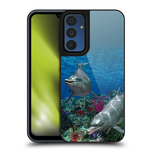 Simone Gatterwe Dolphins Twins Gel Armour Case For Samsung Galaxy A15