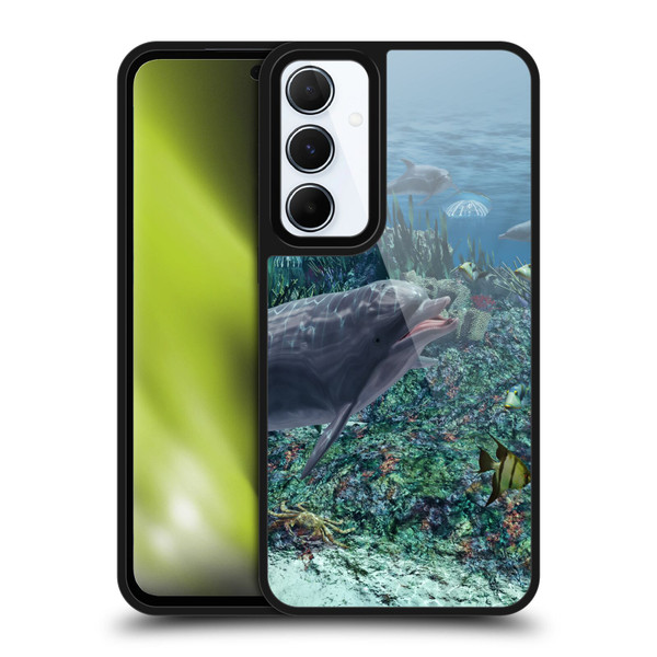 Simone Gatterwe Dolphins Reef Play Gel Armour Case For Samsung Galaxy A55 5G
