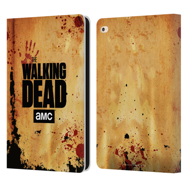 AMC The Walking Dead Logo Stacked Leather Book Wallet Case Cover For Apple iPad Air 2 (2014)
