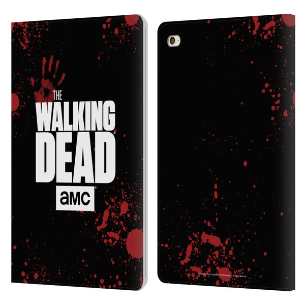 AMC The Walking Dead Logo Black Leather Book Wallet Case Cover For Apple iPad mini 4