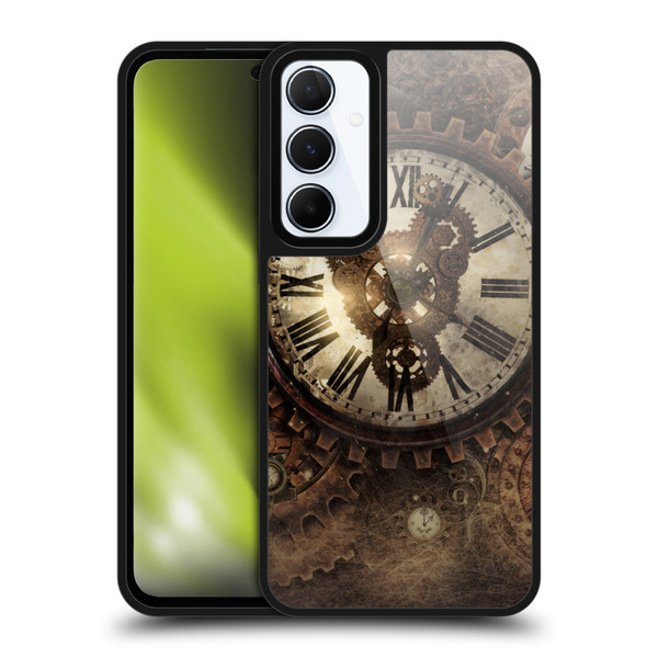 Simone Gatterwe Steampunk Vintage Clock Gel Armour Case For Samsung Galaxy A55 5G