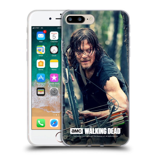 AMC The Walking Dead Daryl Dixon Lurk Soft Gel Case for Apple iPhone 7 Plus / iPhone 8 Plus