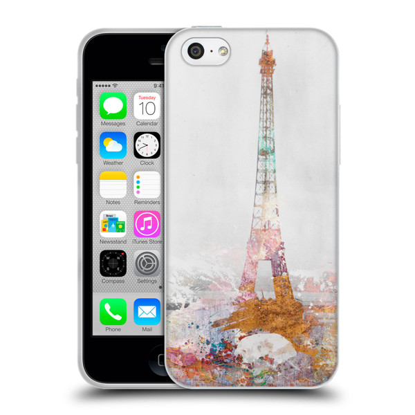 Aimee Stewart Landscapes Paris Color Splash Soft Gel Case for Apple iPhone 5c