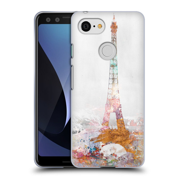 Aimee Stewart Landscapes Paris Color Splash Soft Gel Case for Google Pixel 3