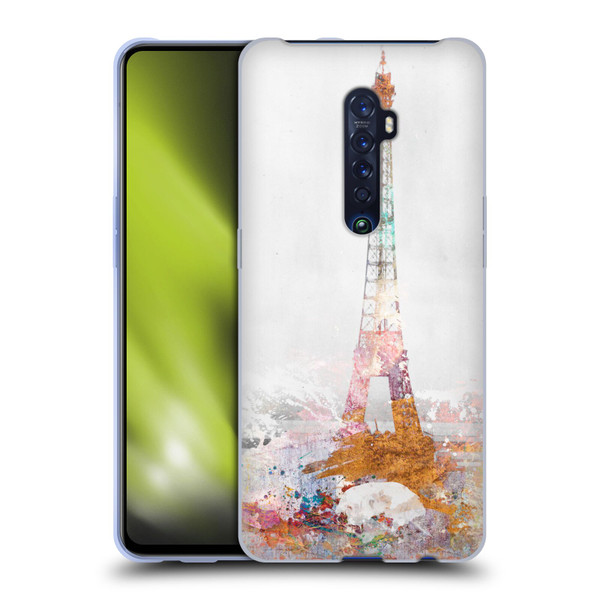 Aimee Stewart Landscapes Paris Color Splash Soft Gel Case for OPPO Reno 2