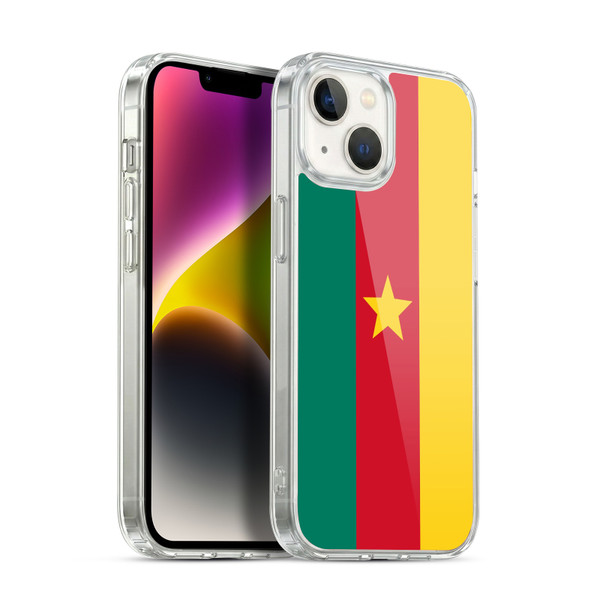 Head Case Designs Football World Flags Cameroon Cameroonian Cameroun Soft Gel Case for Apple iPhone 14