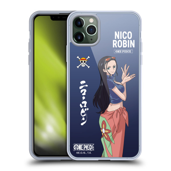 One Piece Graphic Art Nico Robin Soft Gel Case for Apple iPhone 11 Pro Max