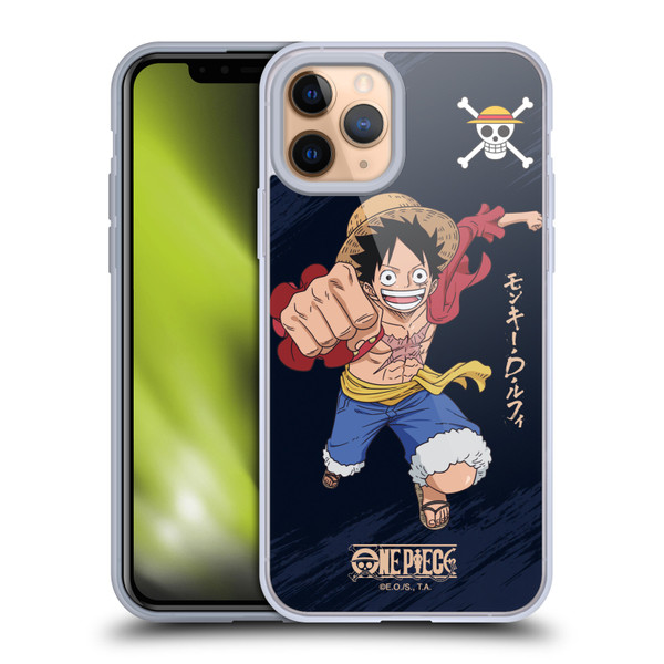 One Piece Graphic Art Luffy Soft Gel Case for Apple iPhone 11 Pro