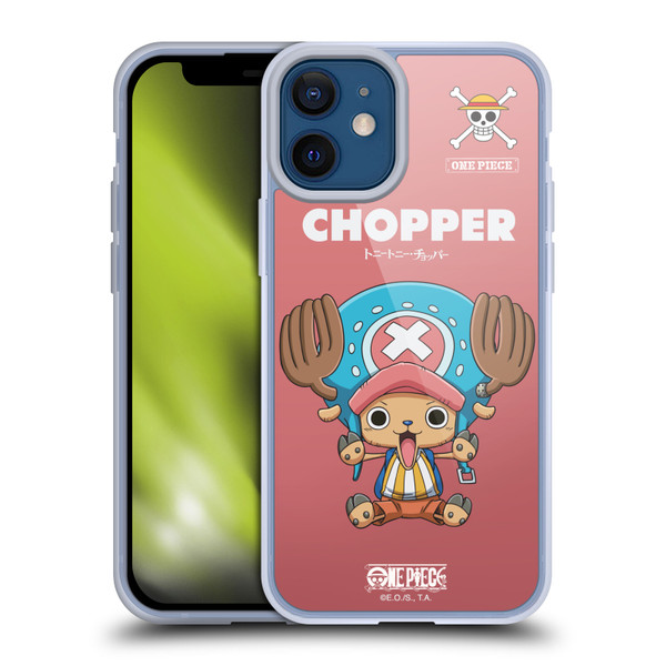 One Piece Graphic Art Chopper Soft Gel Case for Apple iPhone 12 Mini