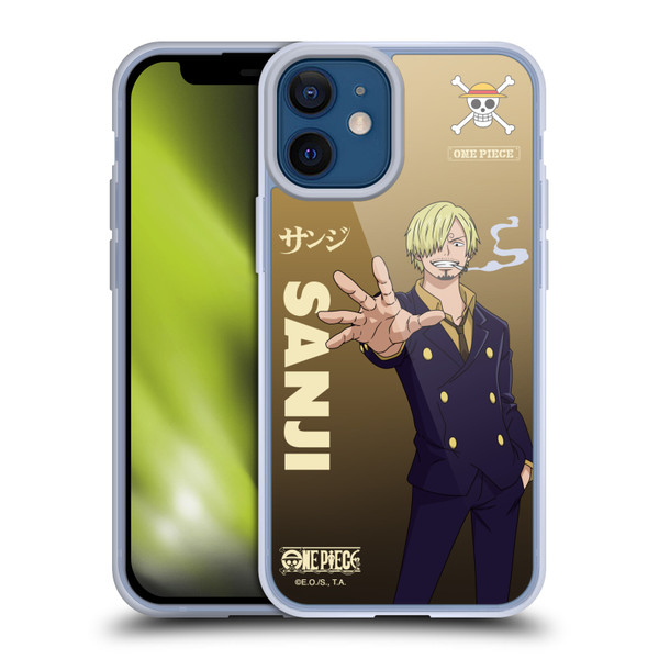 One Piece Graphic Art Sanji Soft Gel Case for Apple iPhone 12 Mini