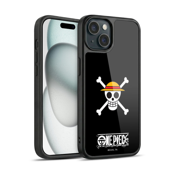 One Piece Graphic Art Classic Crew Logo Gel Armour Case For Apple iPhone 15