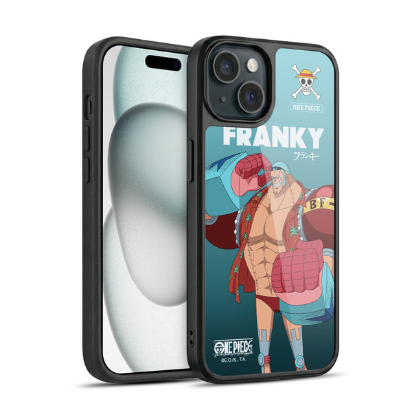One Piece Graphic Art Franky Gel Armour Case For Apple iPhone 15