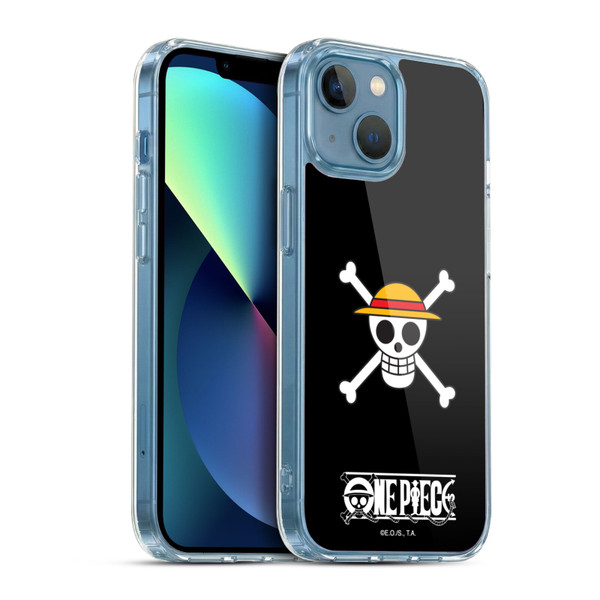 One Piece Graphic Art Classic Crew Logo Soft Gel Case for Apple iPhone 13 Mini & MagSafe