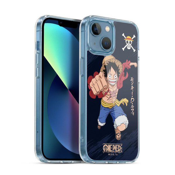 One Piece Graphic Art Luffy Soft Gel Case for Apple iPhone 13 Mini
