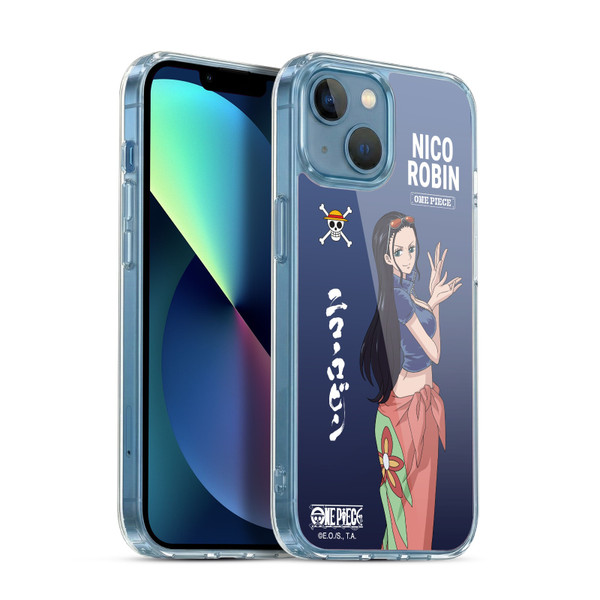 One Piece Graphic Art Nico Robin Soft Gel Case for Apple iPhone 13 Mini