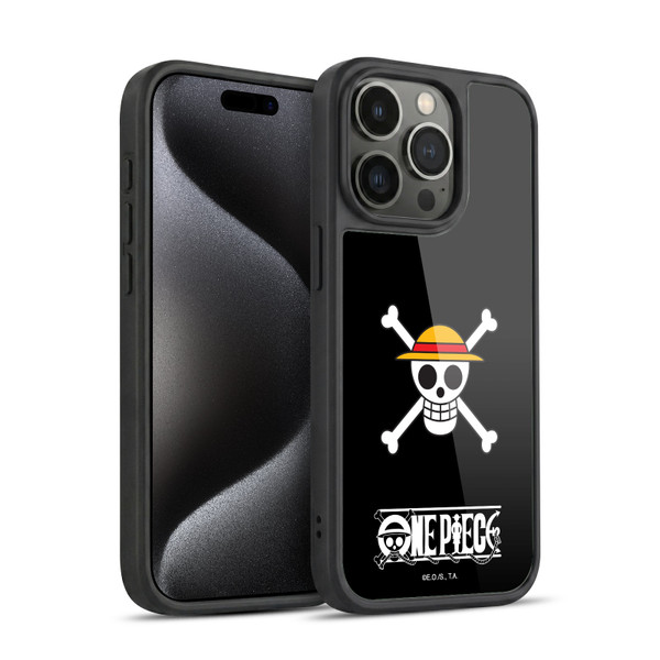 One Piece Graphic Art Classic Crew Logo Gel Armour Case For Apple iPhone 15 Pro