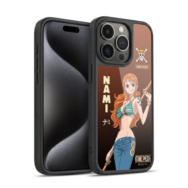 One Piece Graphic Art Nami Gel Armour Case For Apple iPhone 15 Pro