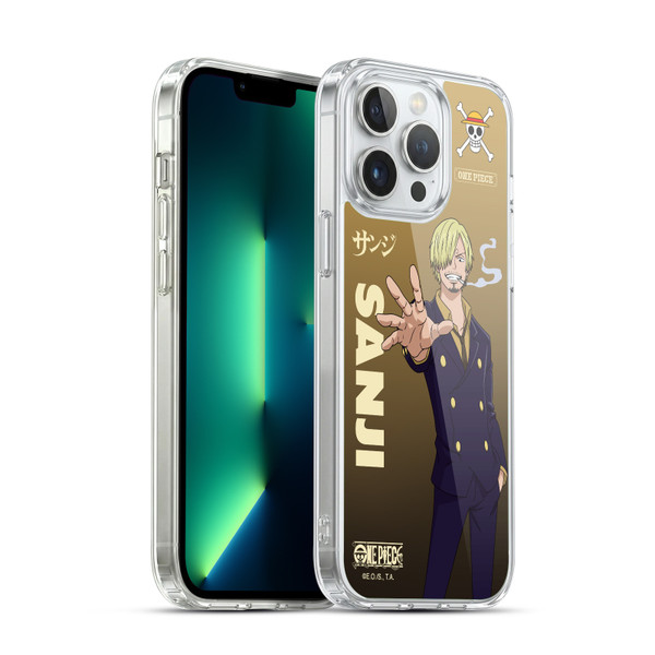 One Piece Graphic Art Sanji Soft Gel Case for Apple iPhone 13 Pro Max