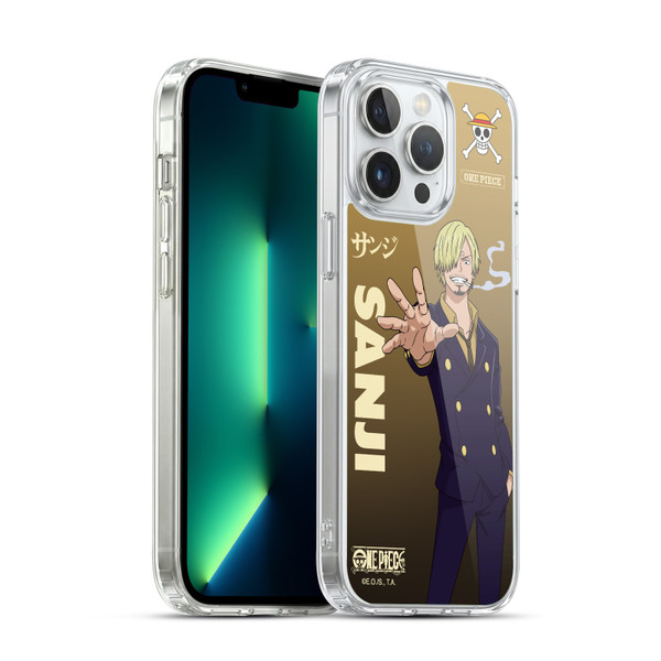 One Piece Graphic Art Sanji Soft Gel Case for Apple iPhone 13 Pro Max & MagSafe