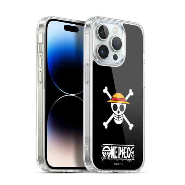 One Piece Graphic Art Classic Crew Logo Soft Gel Case for Apple iPhone 13 Pro
