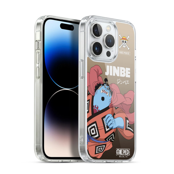 One Piece Graphic Art Jinbe Soft Gel Case for Apple iPhone 13 Pro