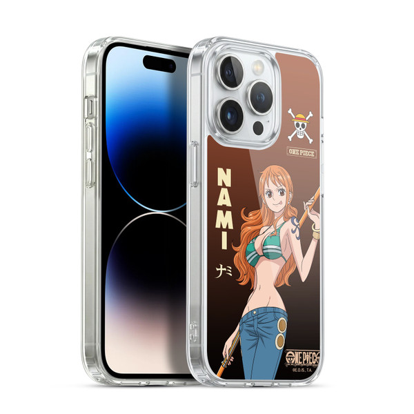 One Piece Graphic Art Nami Soft Gel Case for Apple iPhone 13 Pro & MagSafe