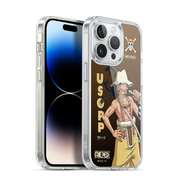 One Piece Graphic Art Usopp Soft Gel Case for Apple iPhone 13 Pro