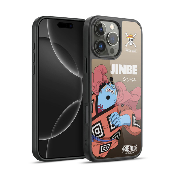 One Piece Graphic Art Jinbe Gel Armour Case For Apple iPhone 16 Pro Max