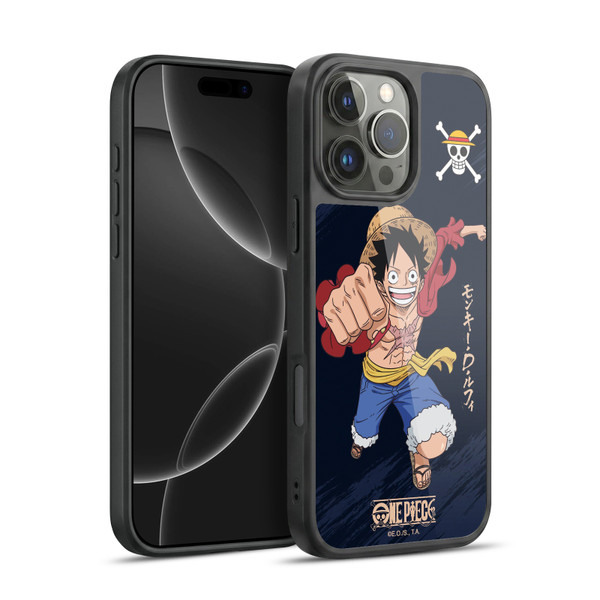 One Piece Graphic Art Luffy Gel Armour Case For Apple iPhone 16 Pro Max