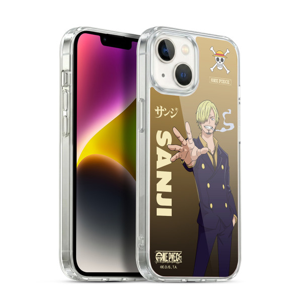 One Piece Graphic Art Sanji Soft Gel Case for Apple iPhone 14