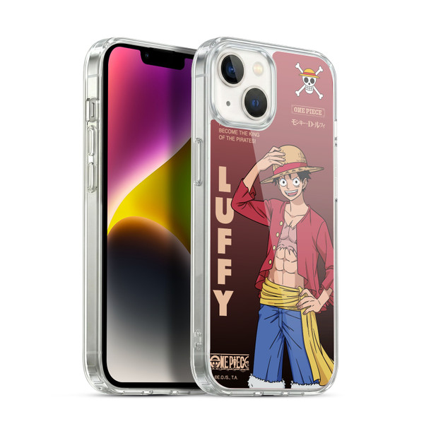 One Piece Graphic Art Monkey D. Luffy Soft Gel Case for Apple iPhone 14 Plus & MagSafe