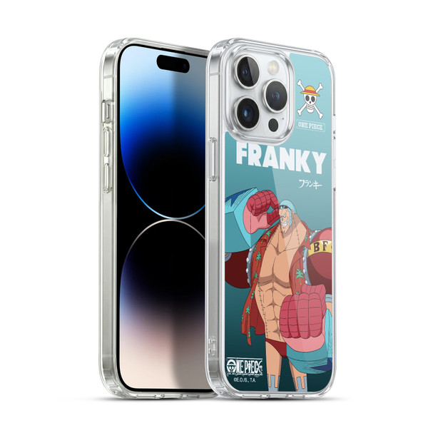 One Piece Graphic Art Franky Soft Gel Case for Apple iPhone 14 Pro Max & MagSafe