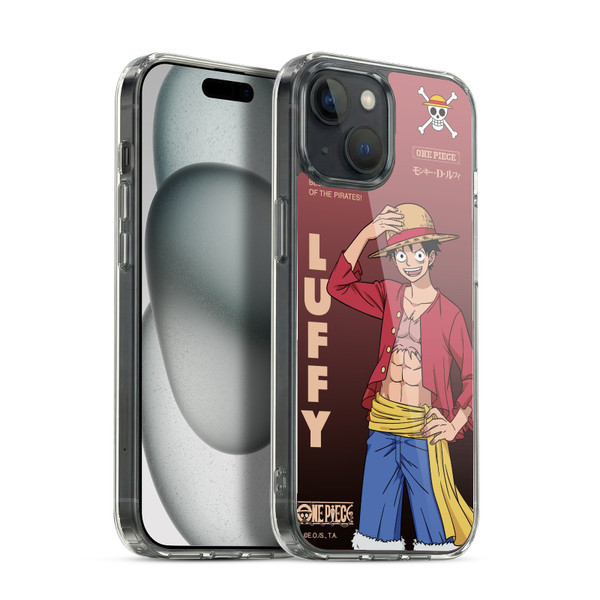 One Piece Graphic Art Monkey D. Luffy Soft Gel Case for Apple iPhone 15 & MagSafe
