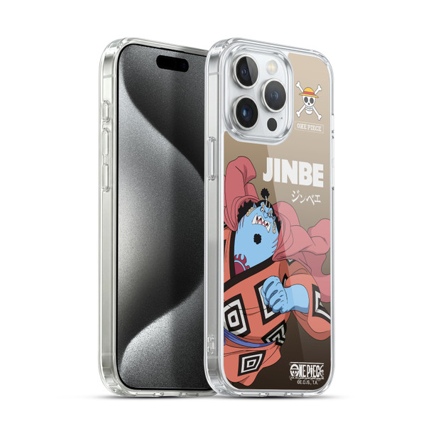 One Piece Graphic Art Jinbe Soft Gel Case for Apple iPhone 15 Pro Max & MagSafe