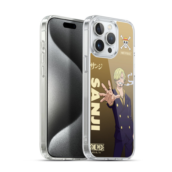 One Piece Graphic Art Sanji Soft Gel Case for Apple iPhone 15 Pro Max & MagSafe