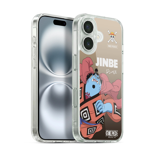 One Piece Graphic Art Jinbe Soft Gel Case for Apple iPhone 16