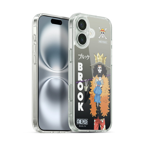 One Piece Graphic Art Brook Soft Gel Case for Apple iPhone 16 Plus