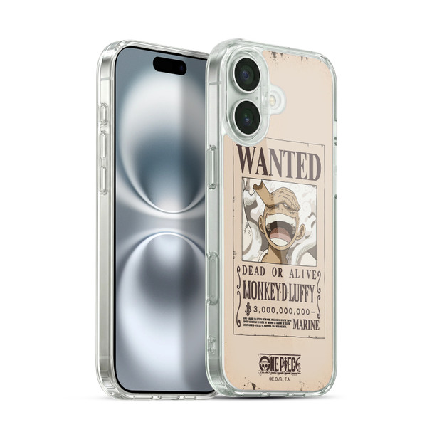 One Piece Graphic Art Luffy Gear 5 Poster Soft Gel Case for Apple iPhone 16 Plus & MagSafe