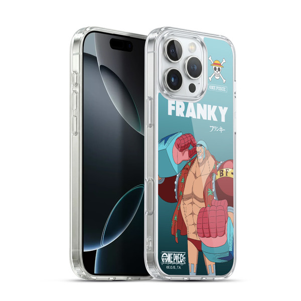 One Piece Graphic Art Franky Soft Gel Case for Apple iPhone 16 Pro Max
