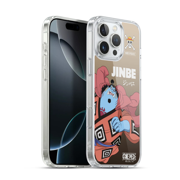 One Piece Graphic Art Jinbe Soft Gel Case for Apple iPhone 16 Pro Max