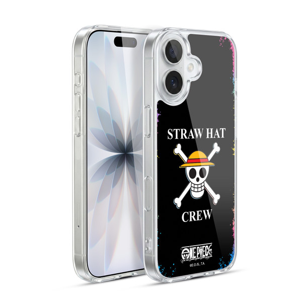 One Piece Graphic Art Colourful Crew Logo Soft Gel Case for Apple iPhone 17