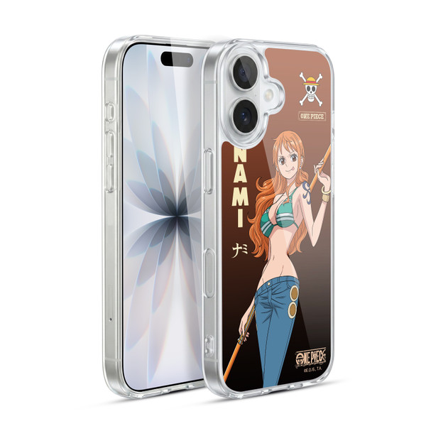 One Piece Graphic Art Nami Soft Gel Case for Apple iPhone 17