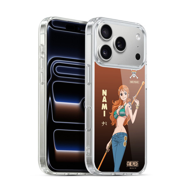 One Piece Graphic Art Nami Soft Gel Case for Apple iPhone 17 Pro