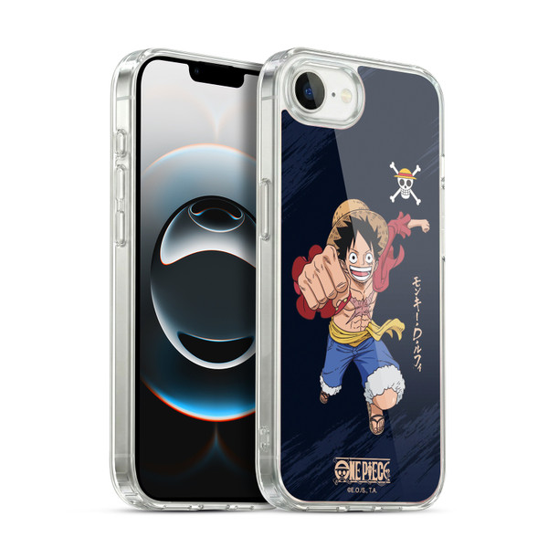 One Piece Graphic Art Luffy Soft Gel Case for Apple iPhone 16e / Apple iPhone 17e