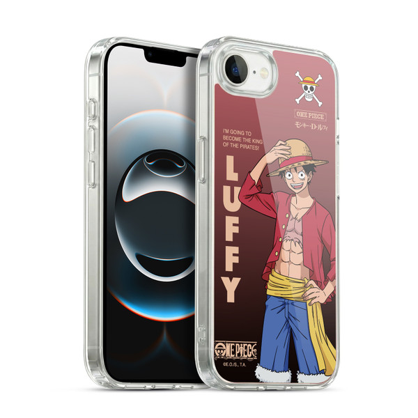 One Piece Graphic Art Monkey D. Luffy Soft Gel Case for Apple iPhone 16e / Apple iPhone 17e & MagSafe