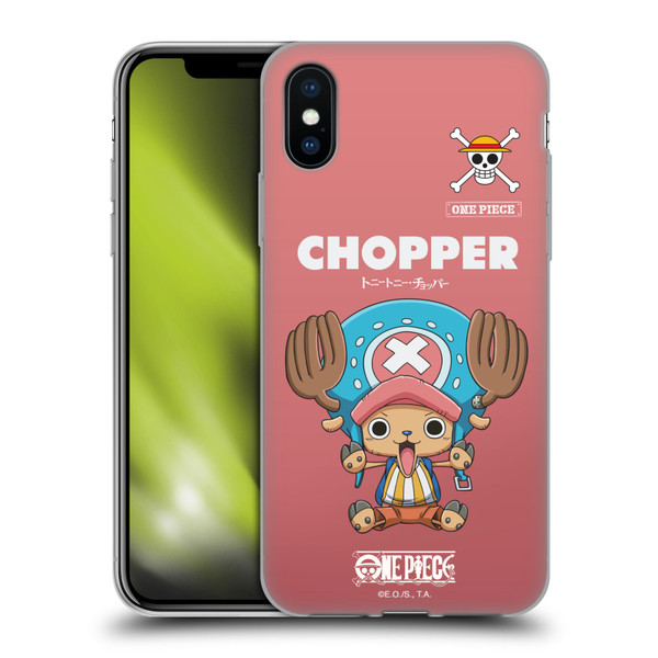 One Piece Graphic Art Chopper Soft Gel Case for Apple iPhone X / iPhone XS