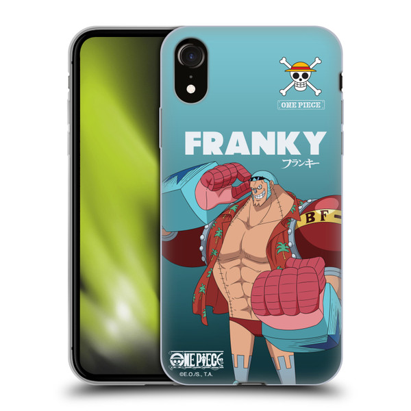 One Piece Graphic Art Franky Soft Gel Case for Apple iPhone XR