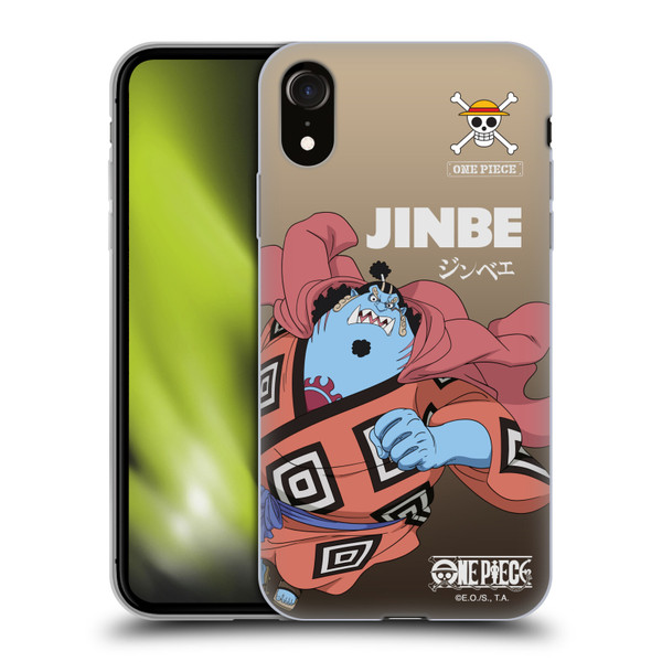 One Piece Graphic Art Jinbe Soft Gel Case for Apple iPhone XR