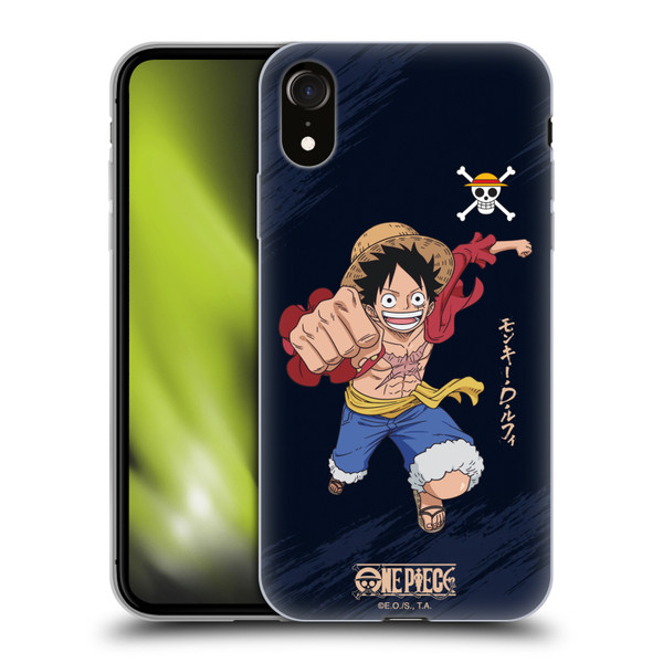 One Piece Graphic Art Luffy Soft Gel Case for Apple iPhone XR